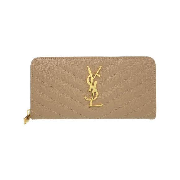 Saint Laurent Zip Wallet Full Monogram Paris - Picture 1 of 5